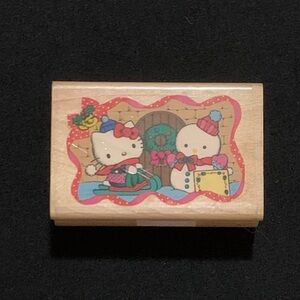 Hello Kitty Wooden Block Stamp Made in Japan 1992